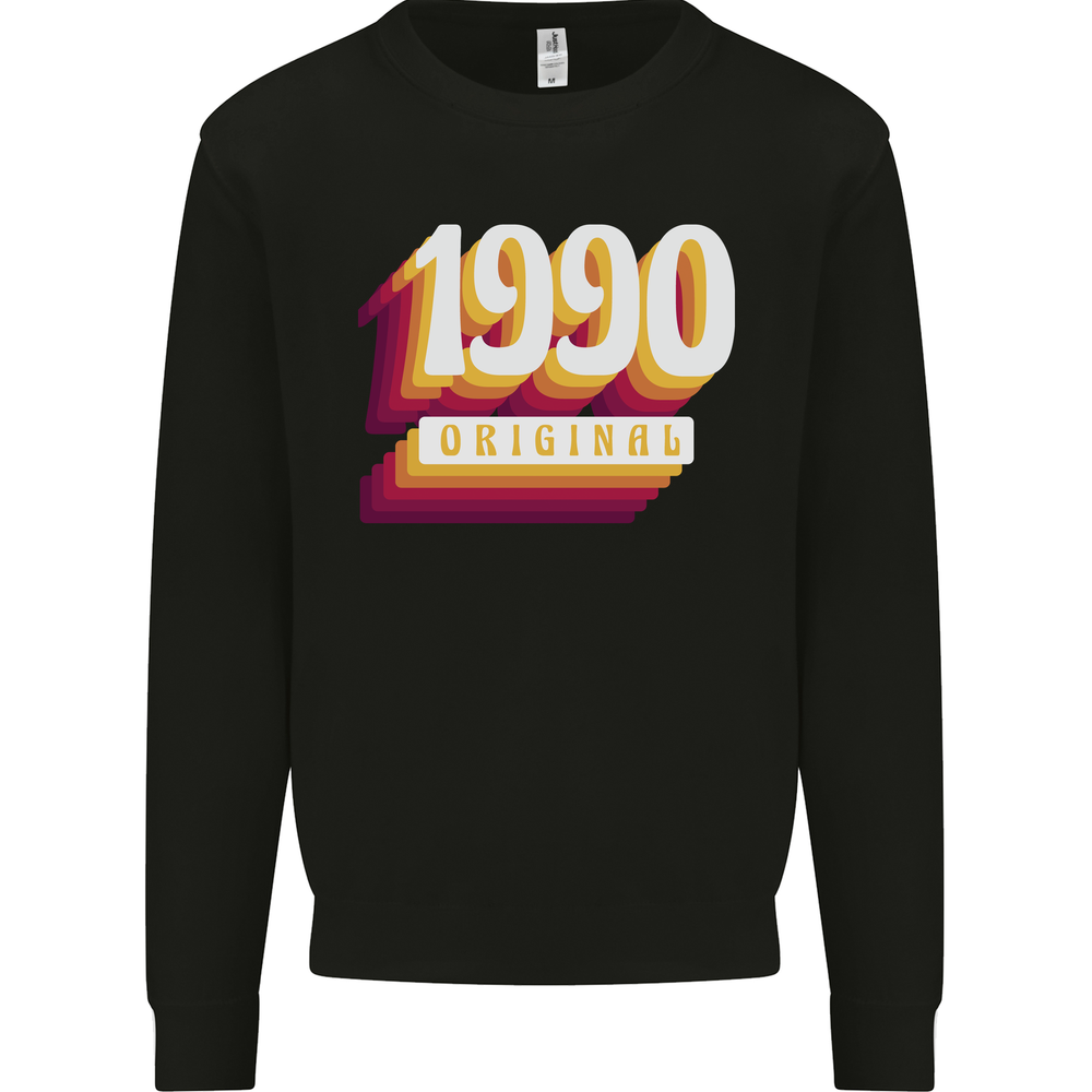 Retro 35th Birthday Original 1990 Mens Sweatshirt Jumper