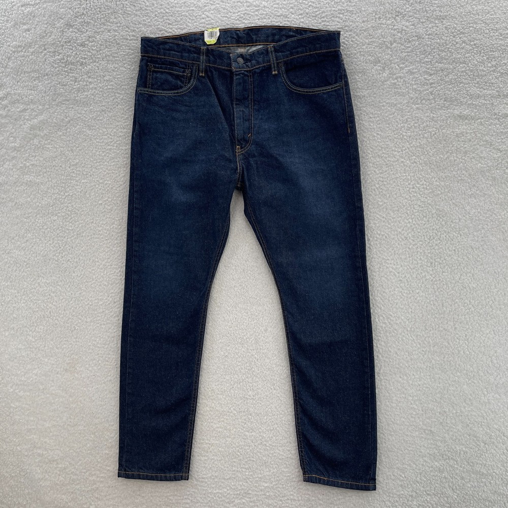 Levis Jeans Mens 38x30 Blue 512 Slim Taper Dark Wash Denim Grunge Preppy Casual