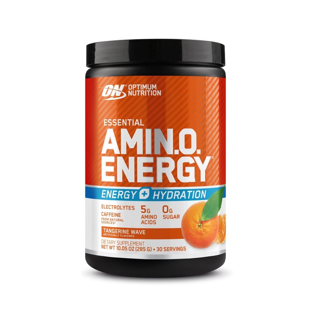 Amino Energy Hydration Powder with BCAA Electrolytes Caffeine Tangerine Flavor