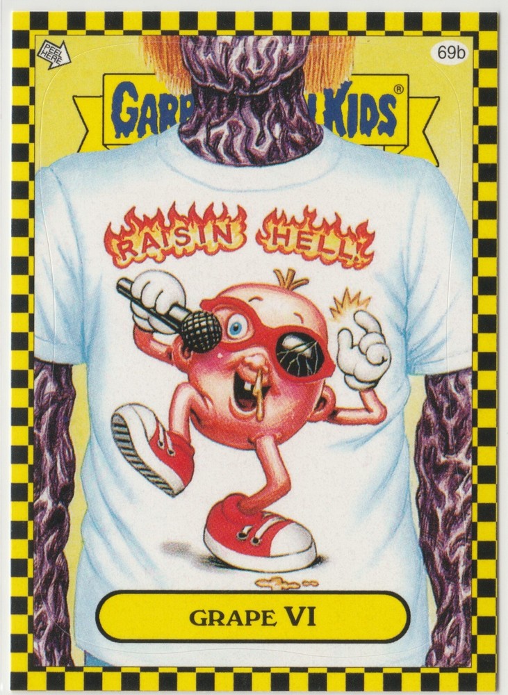 Vintage Grape Vi #69b Lost Garbage Pail Kids GPK 2010 FB1 Flashback Series Card