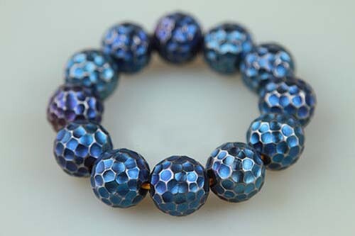 New Pure Titanium Alloy Beads DIY Bracelet Buddha Beads Hand Chain Bracelet Gift