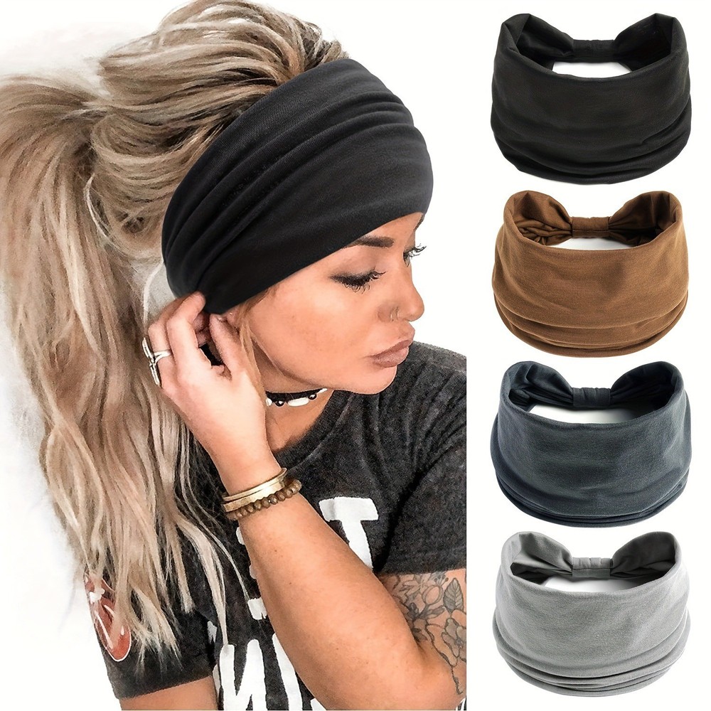 Wide Headbands Stretch Hair Band Fashion Hairband Yoga Sports Hairband Non slip