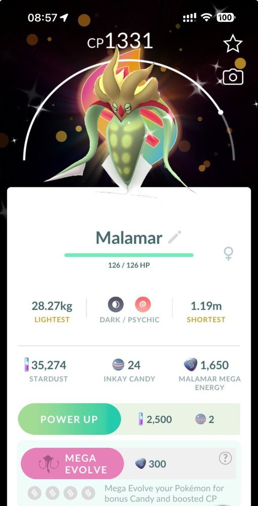 Shiny Malamar Global Special Mega Background - MlNl PTCs - Read Description