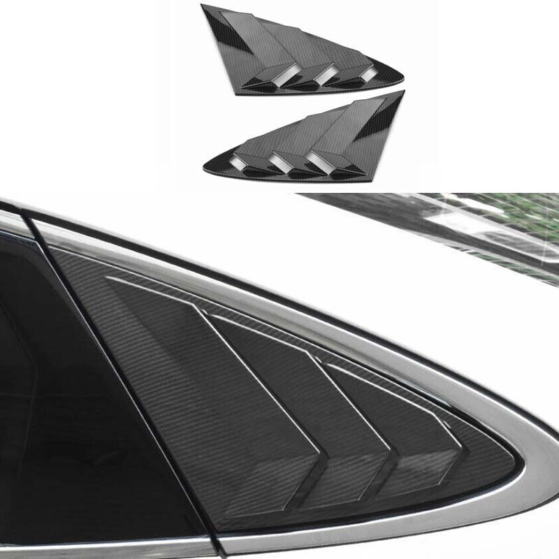 2020-2023 Carbon Fiber Cover Decor Side Window Louver Shutter For Hyundai Sonata