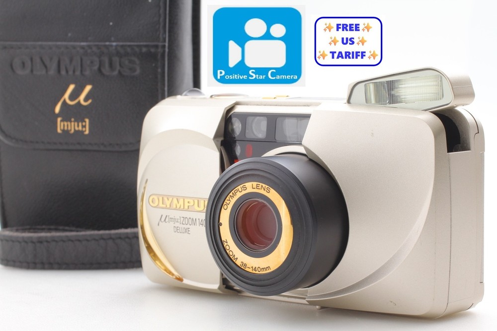 🎦VIDEO👀✨MINT✨ Olympus μ mju stylus Zoom 140 DLX  Film Camera From JAPAN