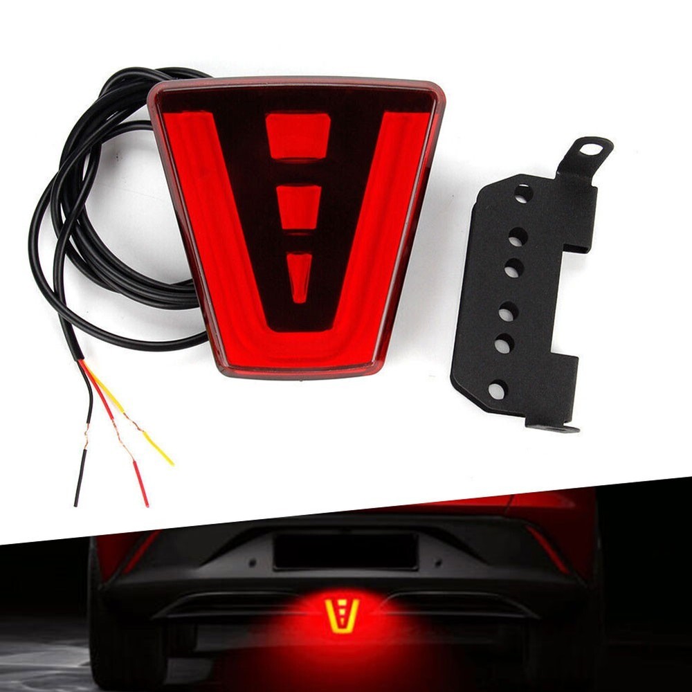 LED F1 Style Red Third Rear Tail Brake Light,Stop Fog Lamp Universal&US