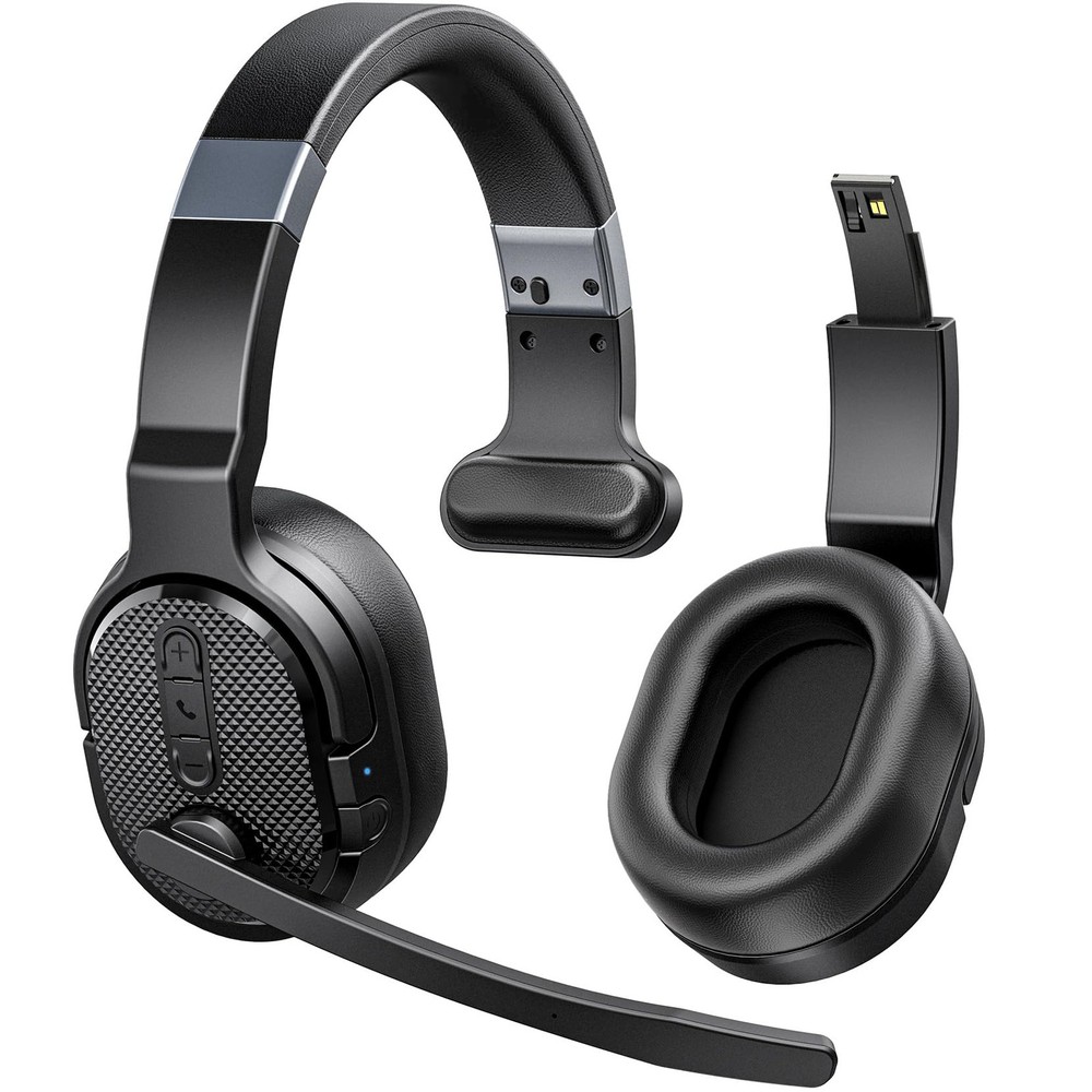 Trucker Bluetooth Headset, Wireless Headsets with Noise Cancelling Microphone...