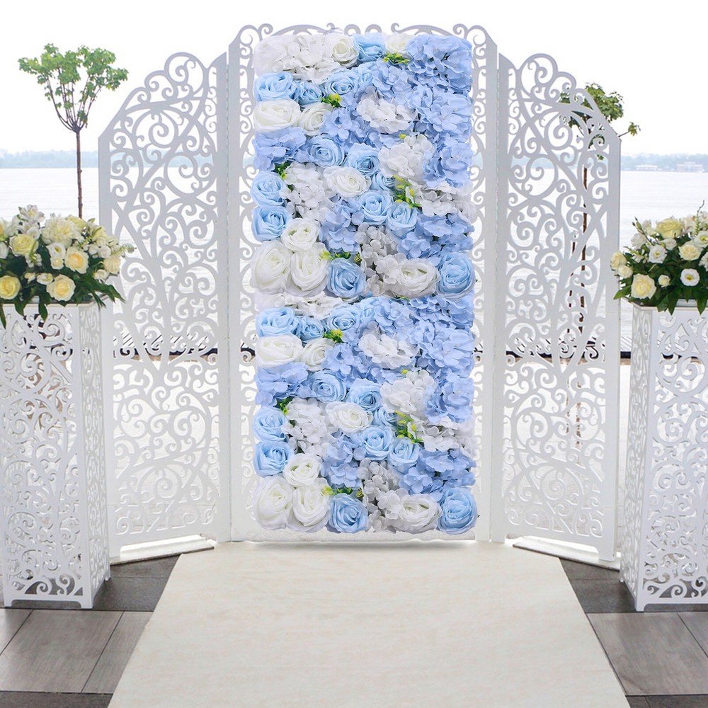 4pcs Pack Silk Rose Flower Wall Panels Wedding Venue Decoration Souvenirs Décor