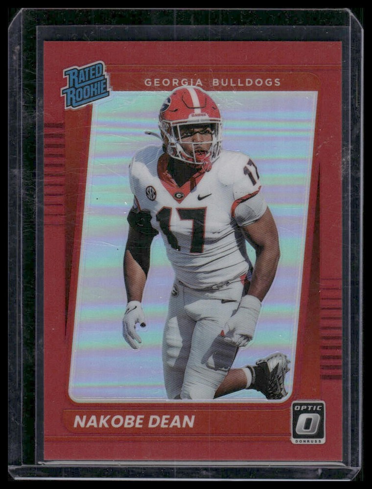 NAKOBE DEAN 2022 OPTIC DONRUSS RED RATED ROOKIE GEORGIA EAGLES *CCB*