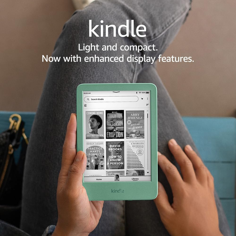 New 16GB Kindle with Glare-Free Display and Long Battery Life – Compact and Lightweight  