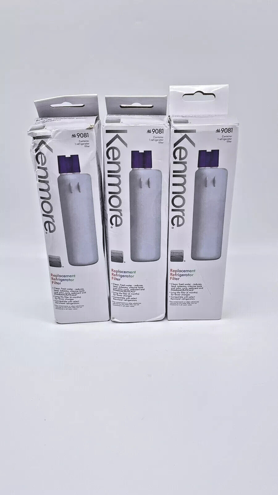 3 Pack Kenmore Refrigerator Water Filter 46-9081 - New/Sealed