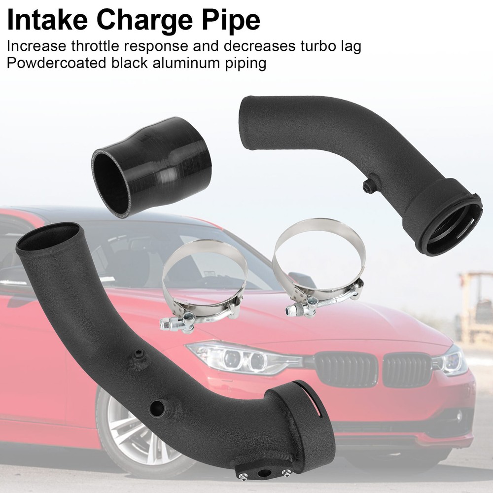 High-Performance Black Intake Charge Pipe for BMW M2 M235i 335i 435i N55 F20 F30 RWD 2012-2016