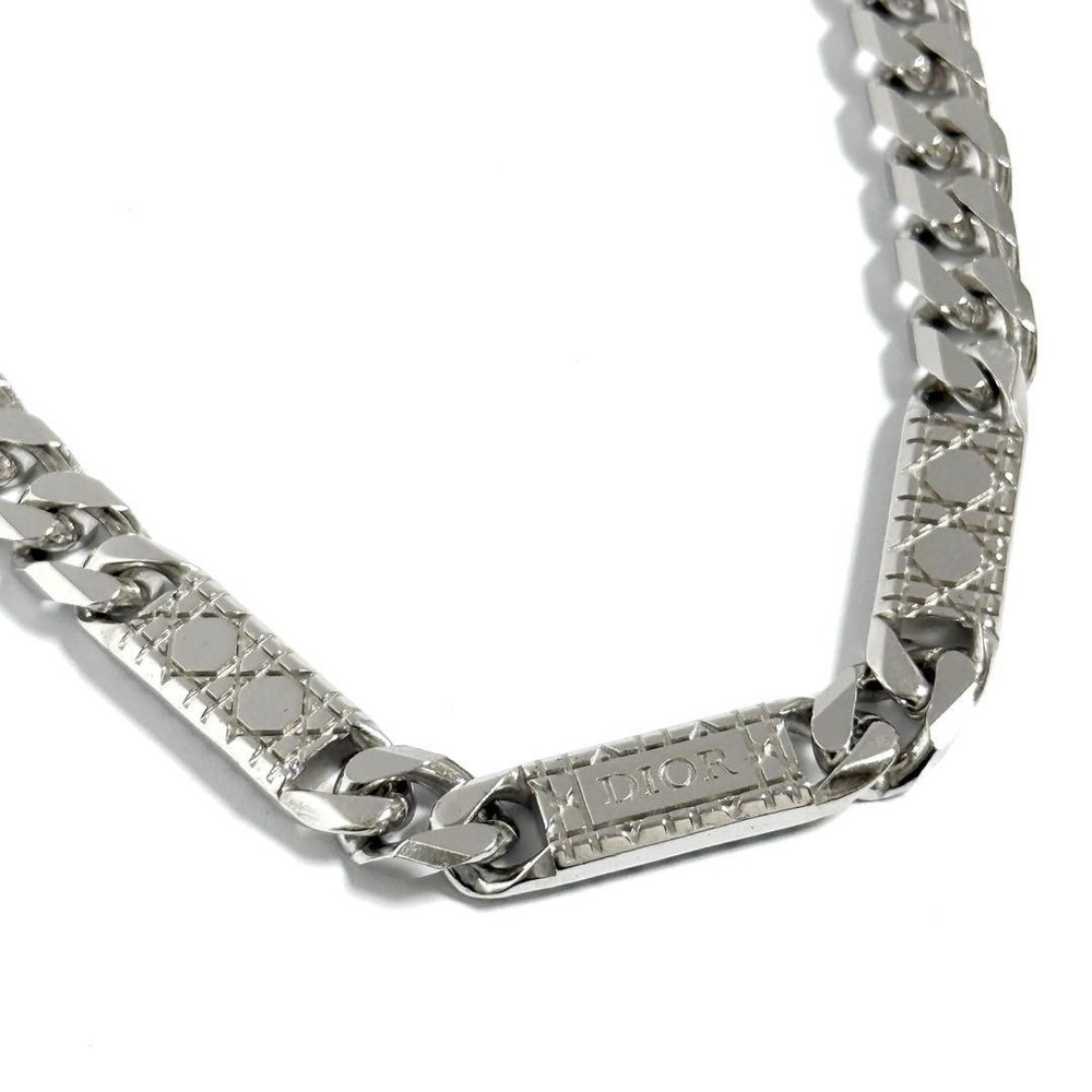Christian Dior Rare Men's Silver 925 Canage Chain Necklace
