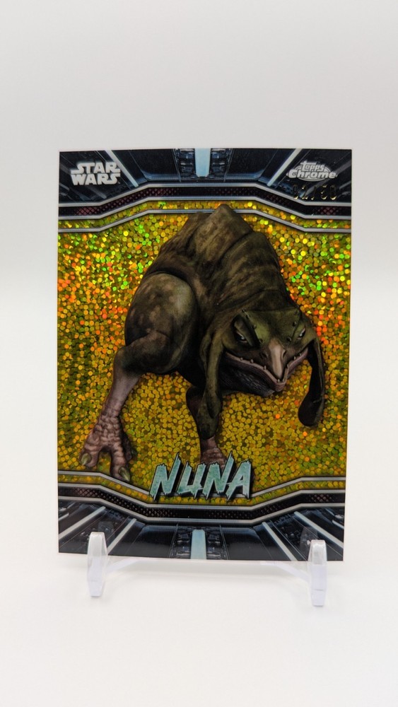 2023 Topps Chrome Star Wars NUNA Naboo Gold Dust Parallel #/50 Rare