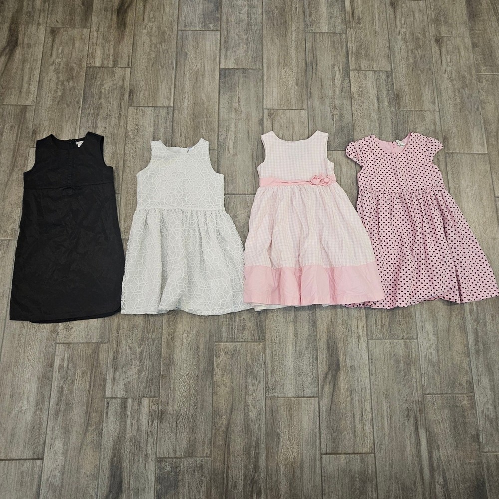 Girls Dress Lot of 4 Size 7 & 8 Fancy Party Church Dresses Mixed Brands Occasion