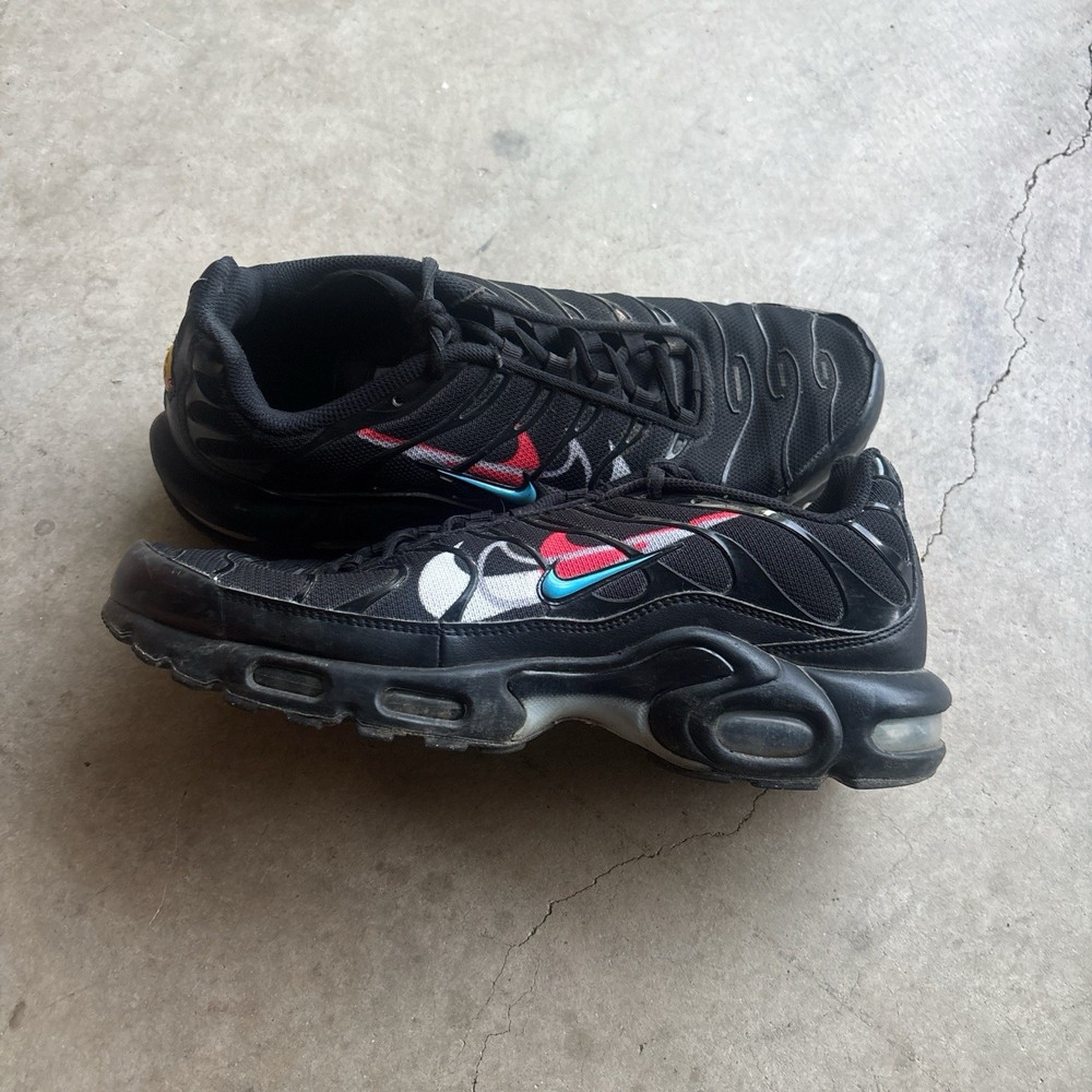 Nike Air Max Plus Multi Swoosh Black Bright Crimson