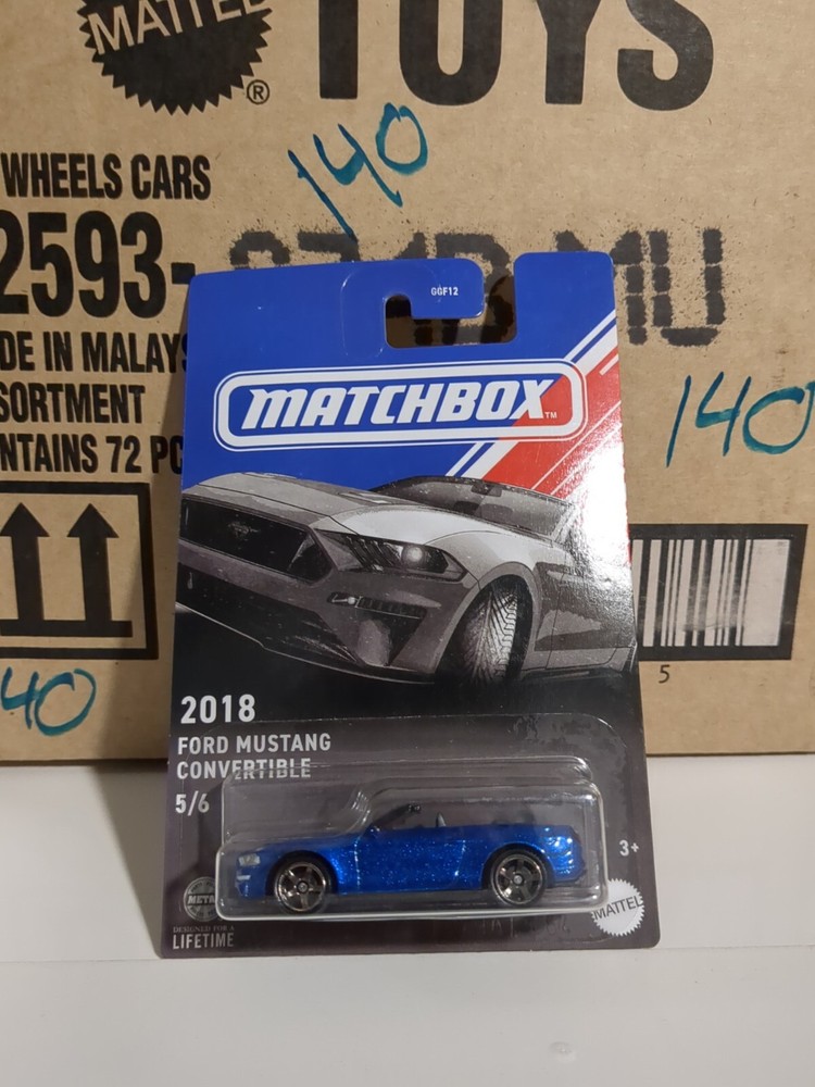 New 2024 Matchbox 2018 Ford Mustang Convertible 5/6 Convertibles Set