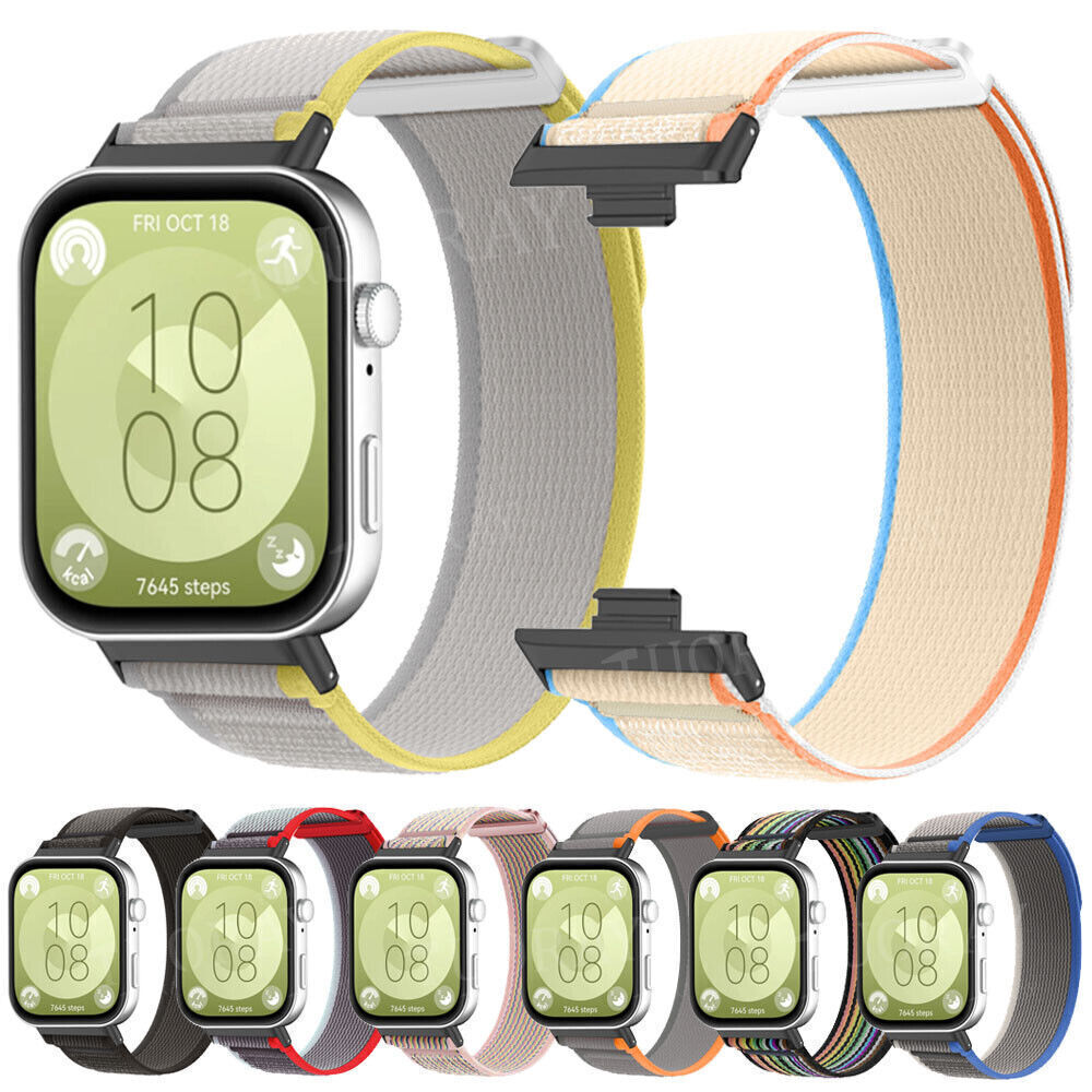 Replacement Nylon Loop Wristband Strap Bracelet For Huawei Watch Fit 3/Fit2/Fit1