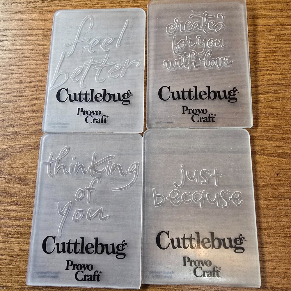 Provo Craft Cuttlebug Greeting Embossing Folders