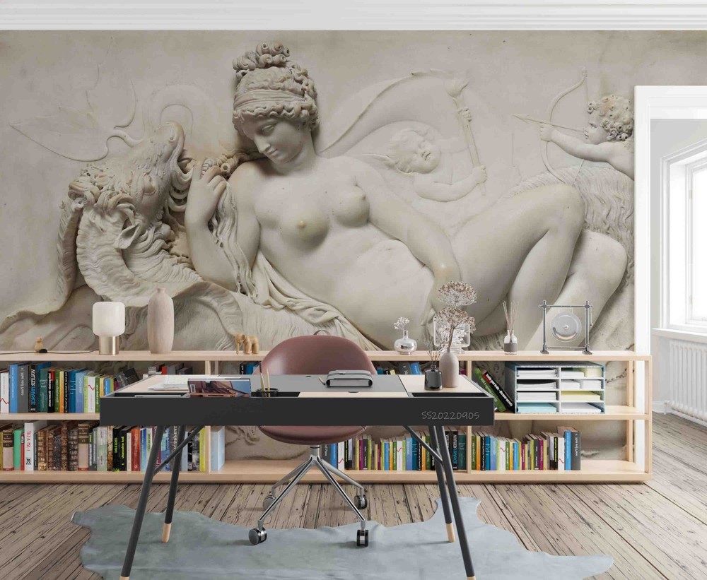 3D Plaster Relief Art Wall Murals Wallpaper Murals Wall Sticker