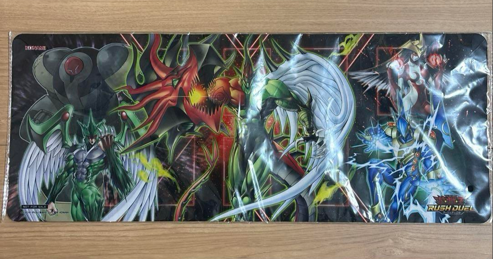 Yugioh Rush Duel E HERO Official Playmat Yu-Gi-Oh Day Random Prize 2024-image
