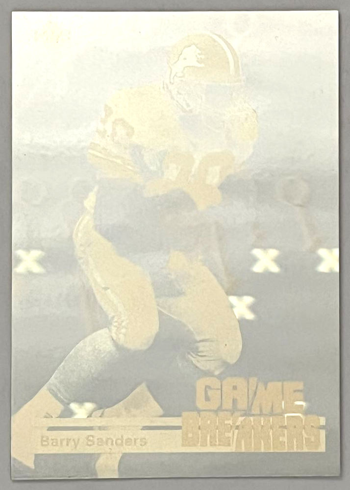 1991 Upper Deck Game Breaker Holograms #GB1 Barry Sanders Detroit Lions