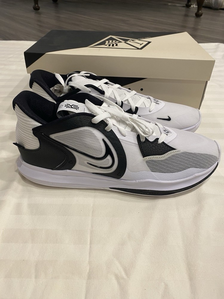 Nike Kyrie 5 TB Promo Low White Black Size 14 M | $200+ on Goat