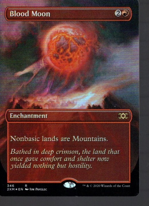 Blood Moon FOIL BORDERLESS MTG Double Masters