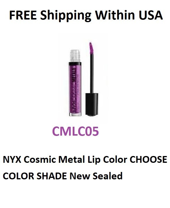 NYX Cosmic Metal Lip Color CHOOSE COLOR SHADE New Sealed CMLC05 AS SHOWN