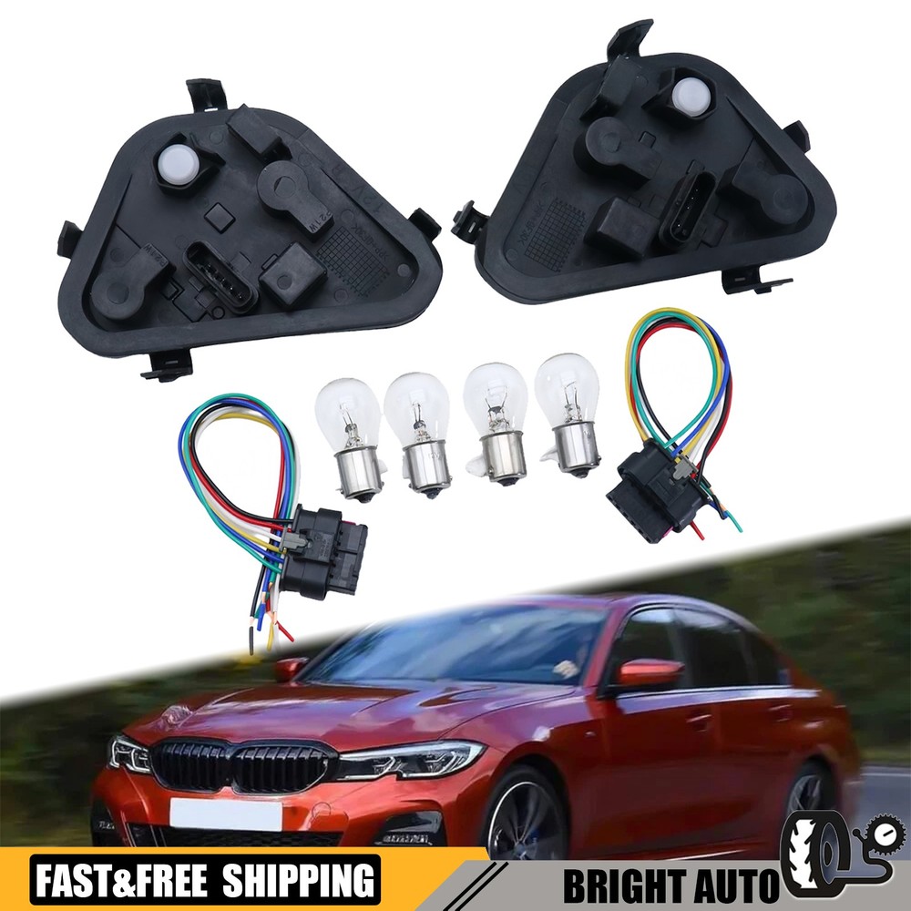 2PCS Tail Light Socket Pigtail Connector For BMW 320i 328i 335i F30 12-15 Repair
