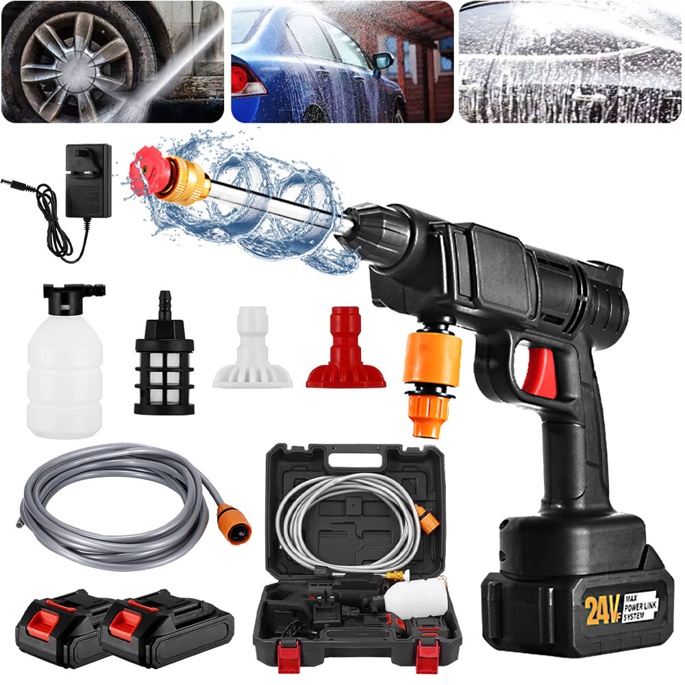 Portable Cordless High-Pressure Car Washer Electric Water Spray Gun  