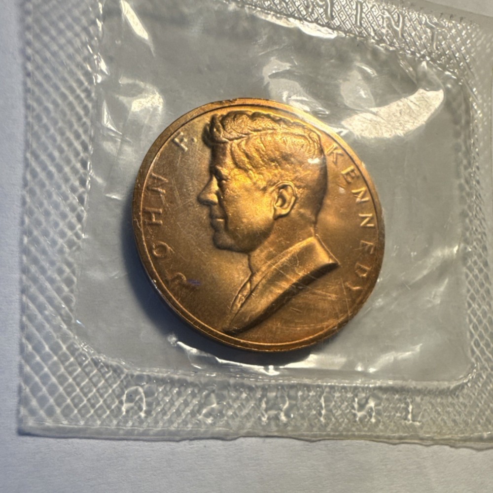 John F. Kennedy Bronze Medal Uncirculated Commemorative in Sealed Packaging