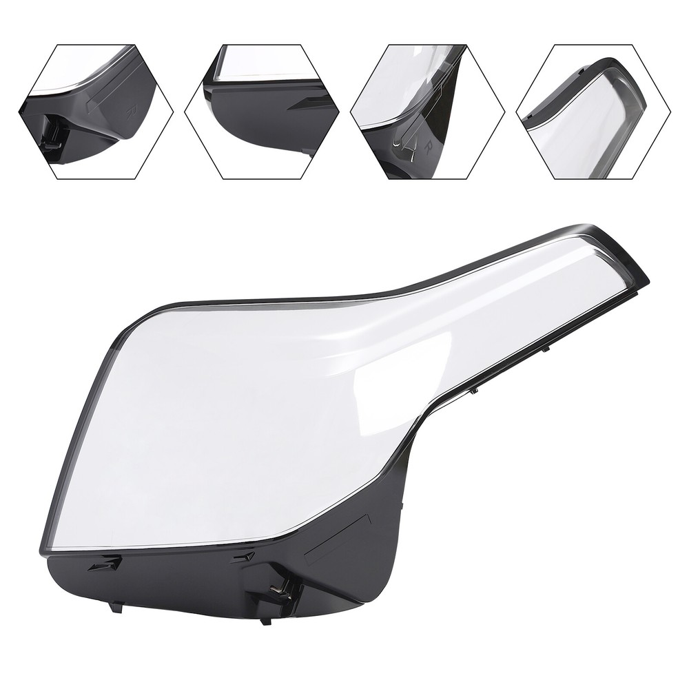 Headlamp Cover Right Side Headlight Lens Cover For 2015-2020 Caddillac Escalade