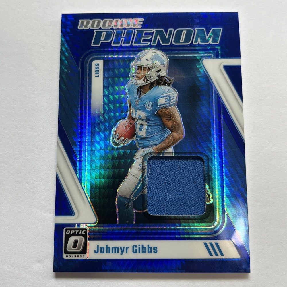 2023 Panini Donruss Optic - Rookie Phenoms Blue Hyper Prizm #RP-JG Jahmyr Gibbs
