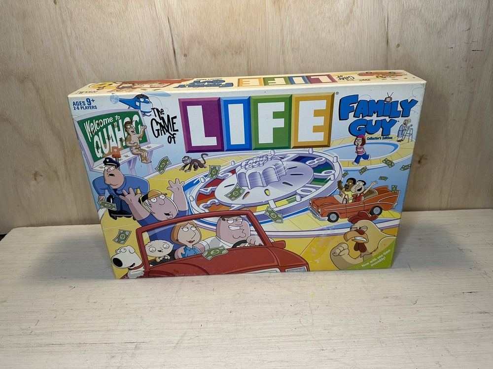 Family Guy Collector's Edition The Game of Life Complete Board Game