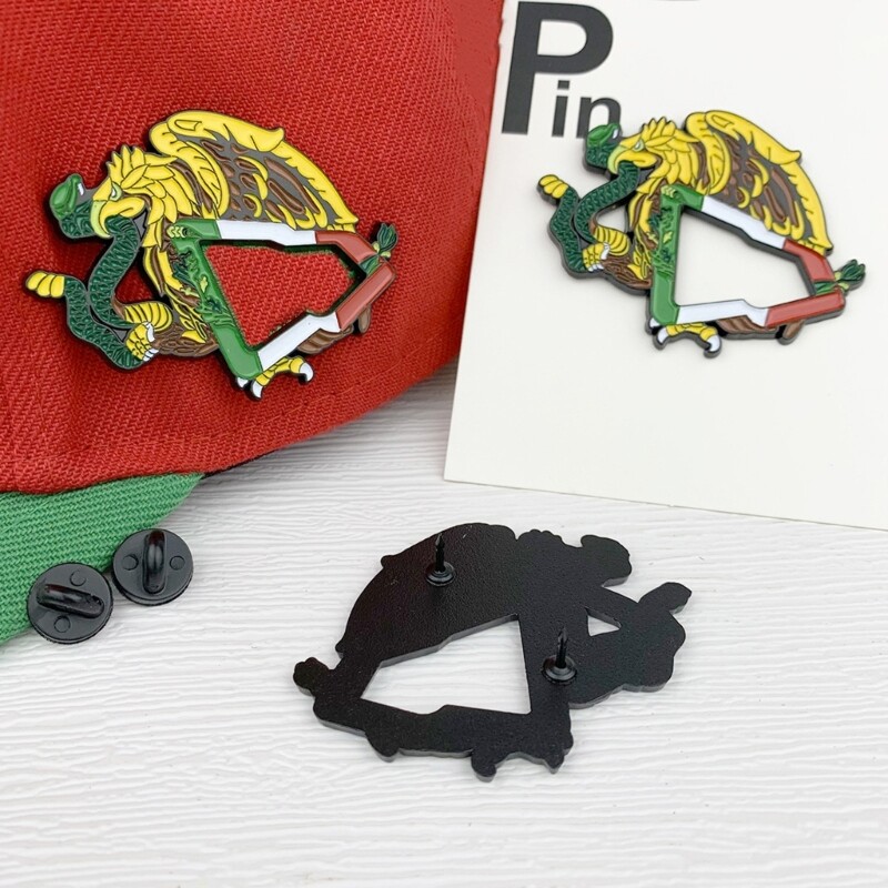 Unique Cartoon Owl Pin Brooch Fashionable Retro Mexican Hat Badge Accessory