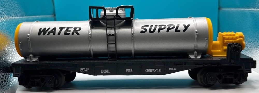 Lionel 6-19442 C10 Fire Company Water Tank with Pump Silver Yellow Black 1998