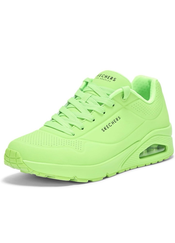 Skechers Uno Stand On Air Cushioned Comfort Runners Green Mens Size 9.5 Lime