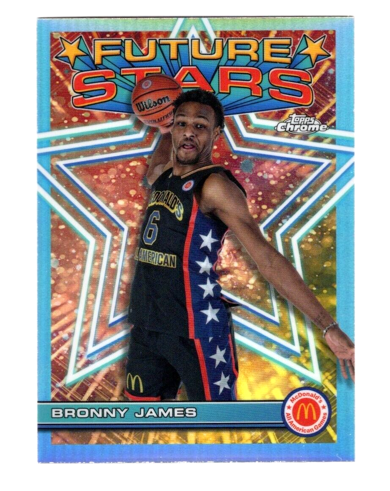 2023 Topps Chrome McDonald's A/A #FS-10 Bronny James Rookie Future Stars SP