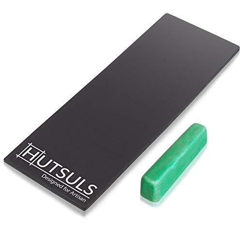 Hutsuls Black Leather Strop with Compound - Get Razor-Sharp Edges with Stropp...