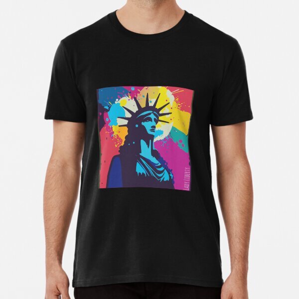 Lady Liberty America Strong Short Sleeve Tee for Patriots S-5XL