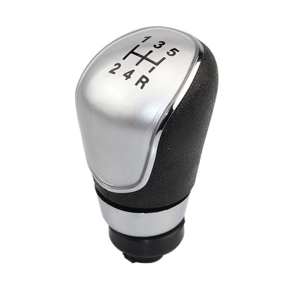 ABS Black Silver Gear Shift Knob for Ford For Fiesta For Focus MK2 MK3