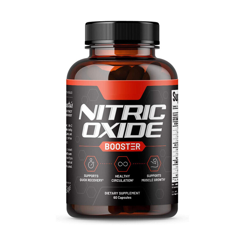 Nitric Oxide Booster Supplement - L-Arginine, L-Citrulline 1500mg - 60 Capsules