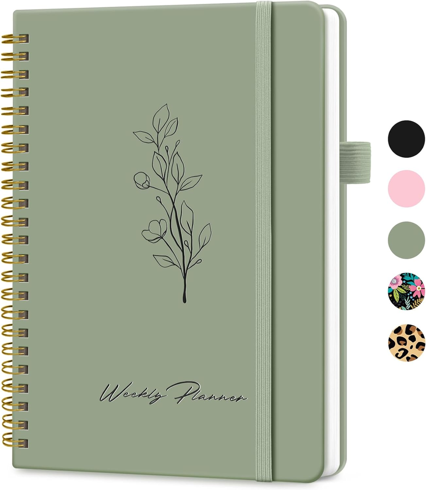 Undated Weekly Planner, Weekly to Do List Notebook with Goal & Habit Tracker Org