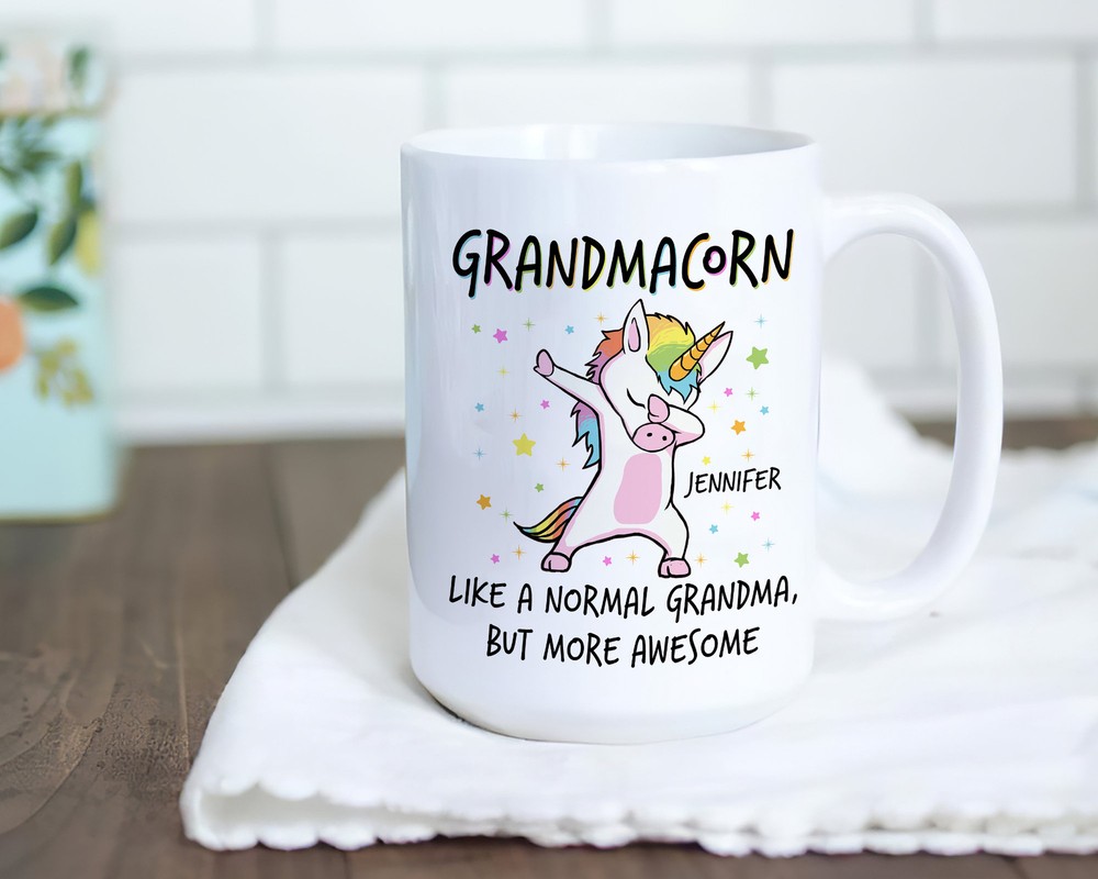 Personalized Grandmacorn Mug Funny Unicorn Coffee Mug Grandma Birthday Gift Mug