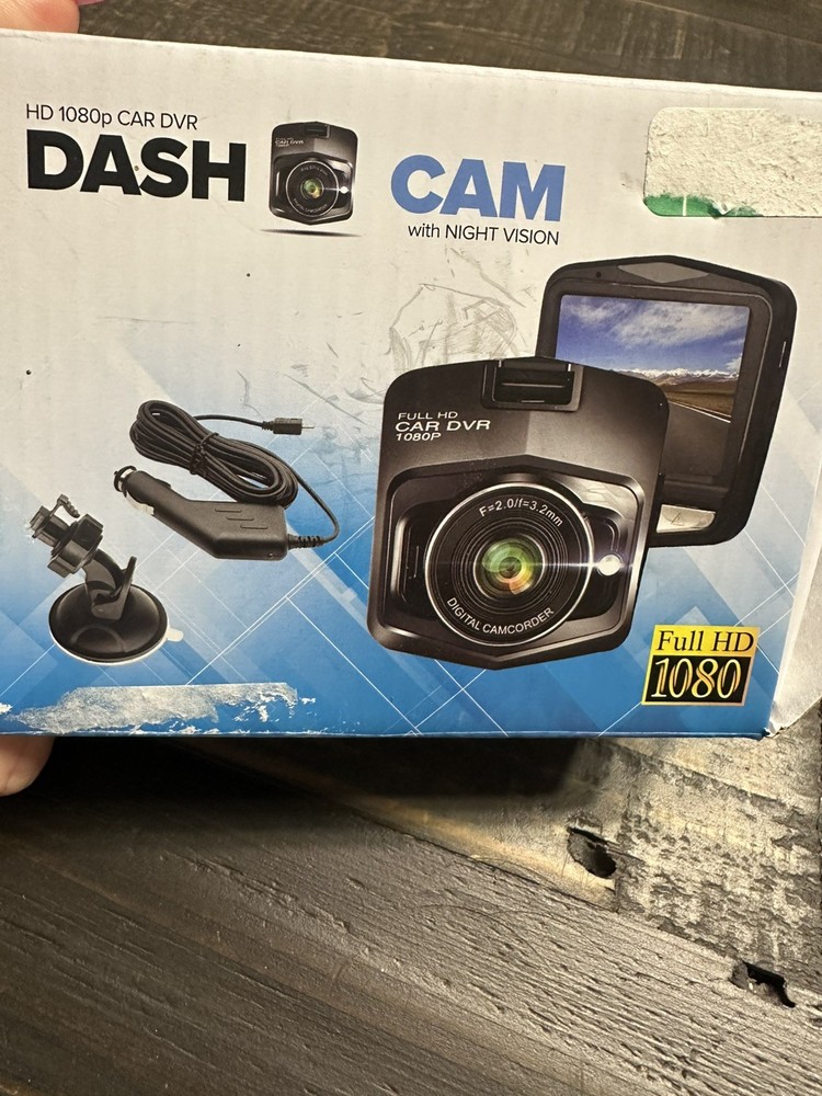 Car DVR Dashcam With Night Vision New Open Box 1080P Full HD