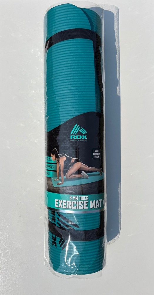 RBX Thick Non-Slip Exercise Mat for Gym and Yoga Workouts