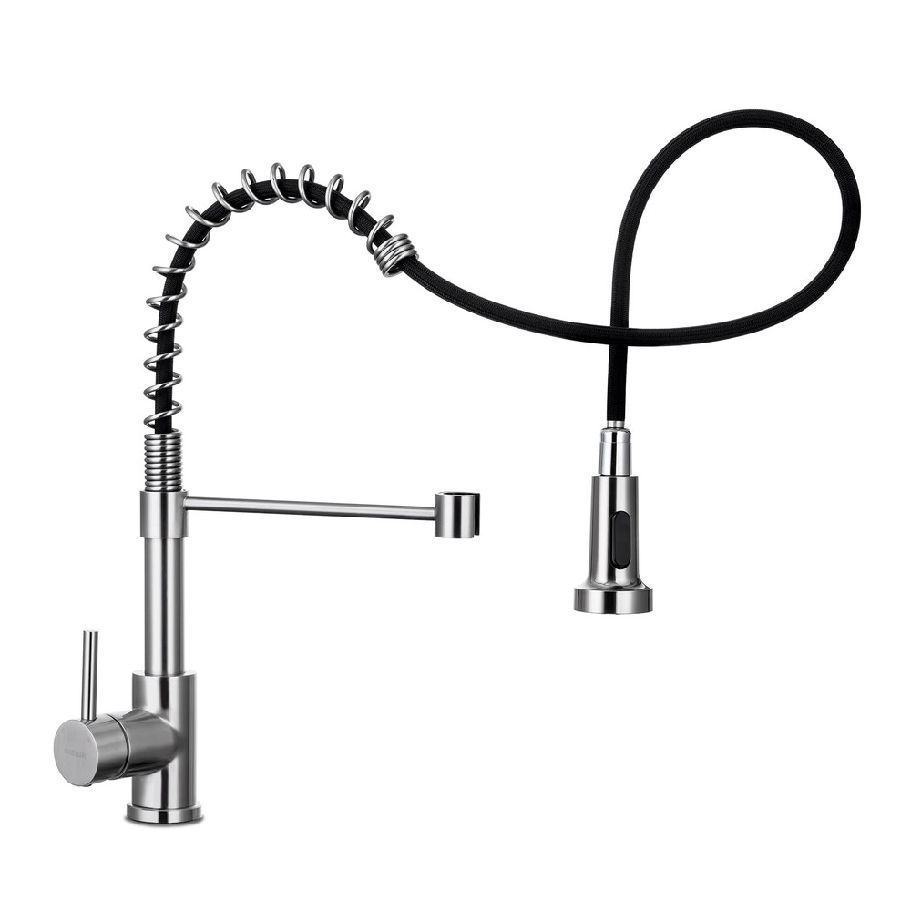Stainless Steel Kitchen Sink Faucet with Pull Down Sprayer