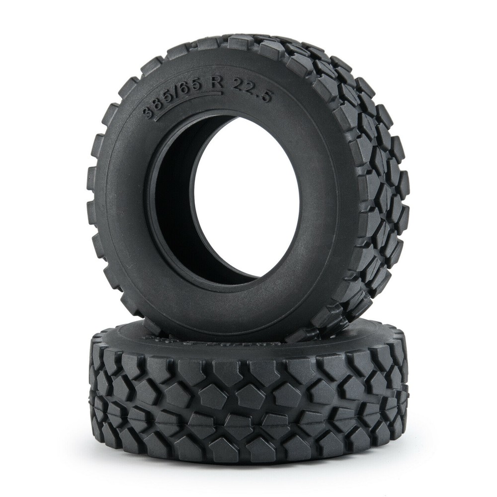 2-4Pcs RC Rubber Tires for Tamiya 1/14 Scale Truck Trailer