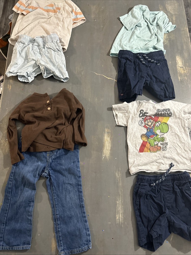 Spring boy toddler outfits 2T Lot Of 4 Outfits 8pcs In Total!